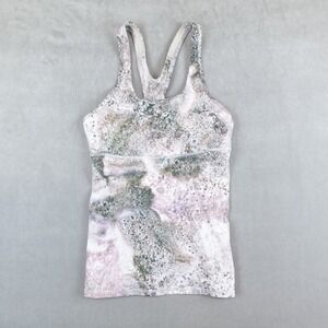 Lululemon Crossback Tank Top Womens Size 6 Sugar Crush Multi Racerback Gym Yoga